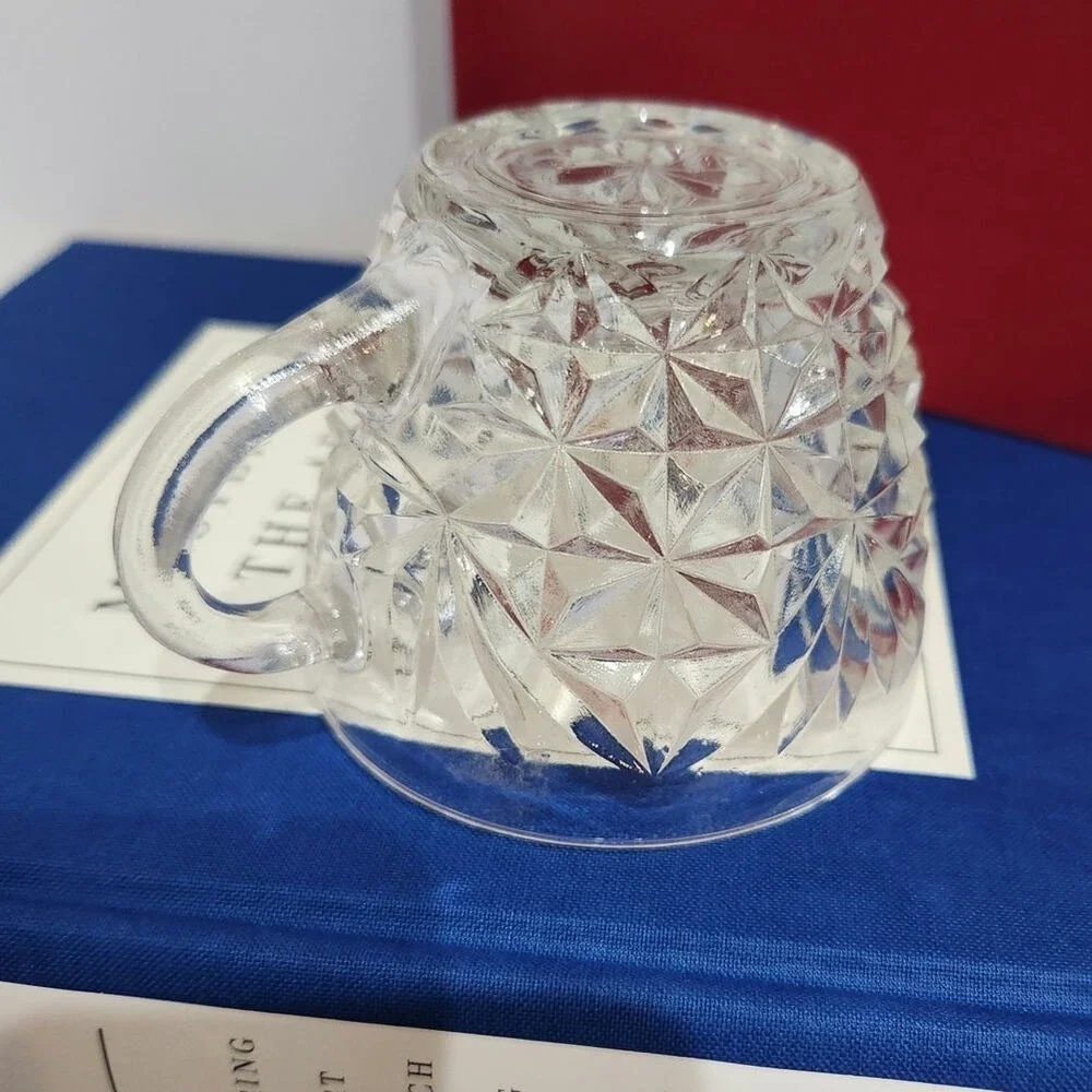 Vintage‎ Anchor Hocking Arlington diamond cut glass cup replacement punch cup